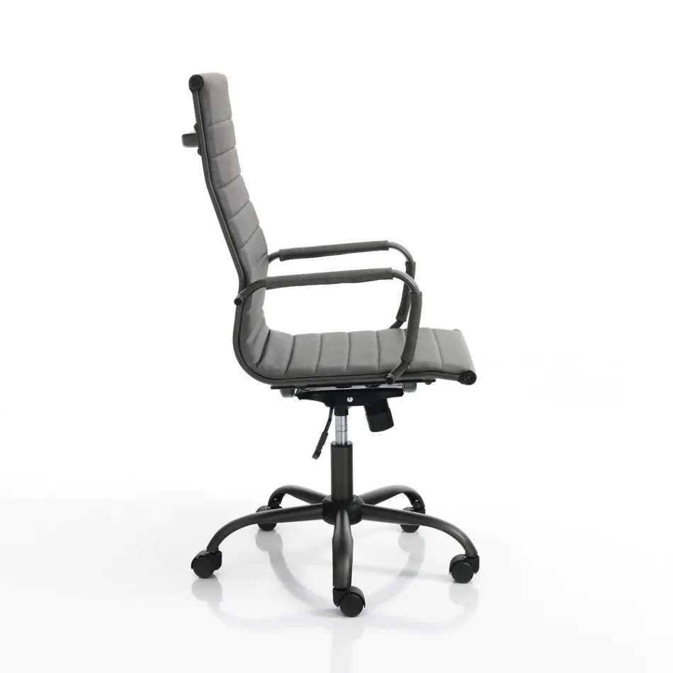 Fauteuil de bureau avec dossier haut ou bas - Rubidio Viadurini