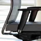 Chaise de bureau ergonomique pivotante avec roulettes et appui-tête - Gimiglia Viadurini