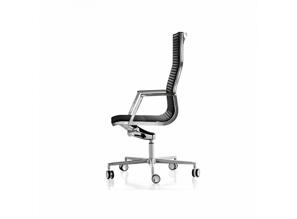 Chaise de bureau ergonomique en cuir ou en tissu Nulite Viadurini