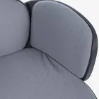 Chaise de bureau pivotante réglable en acier et polyester - Luigio Viadurini