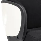 Chaise de bureau pivotante réglable en acier et polyester - Luigio Viadurini