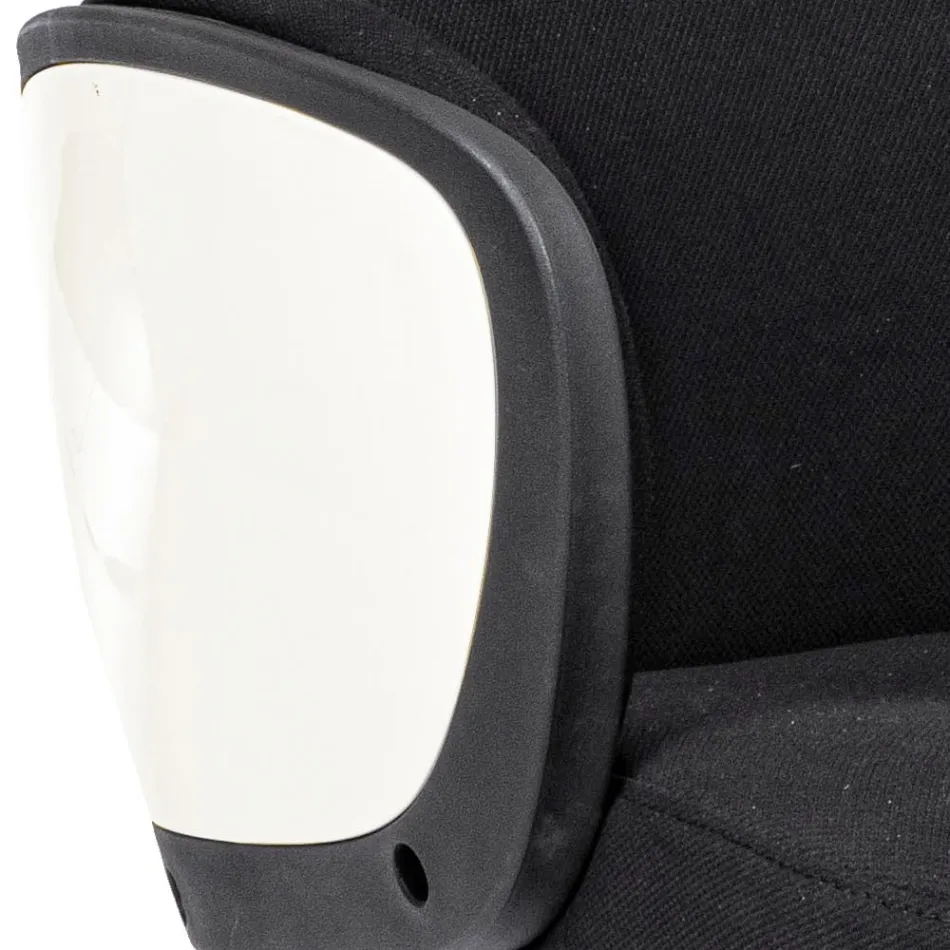 Chaise de bureau pivotante réglable en acier et polyester - Luigio Viadurini