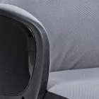 Chaise de bureau pivotante réglable en acier et polyester - Luigio Viadurini