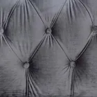 Fauteuil Design Classique en Bois et Effet Velours Gris ou Rose - Sanny Viadurini