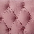 Fauteuil Design Classique en Bois et Effet Velours Gris ou Rose - Sanny Viadurini