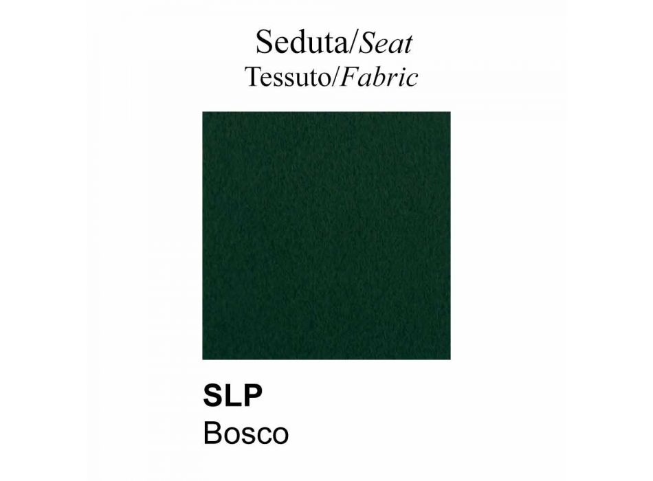 Fauteuil design avec assise et dossier en tissu fabriqué en Italie - Connubia Sixty Viadurini