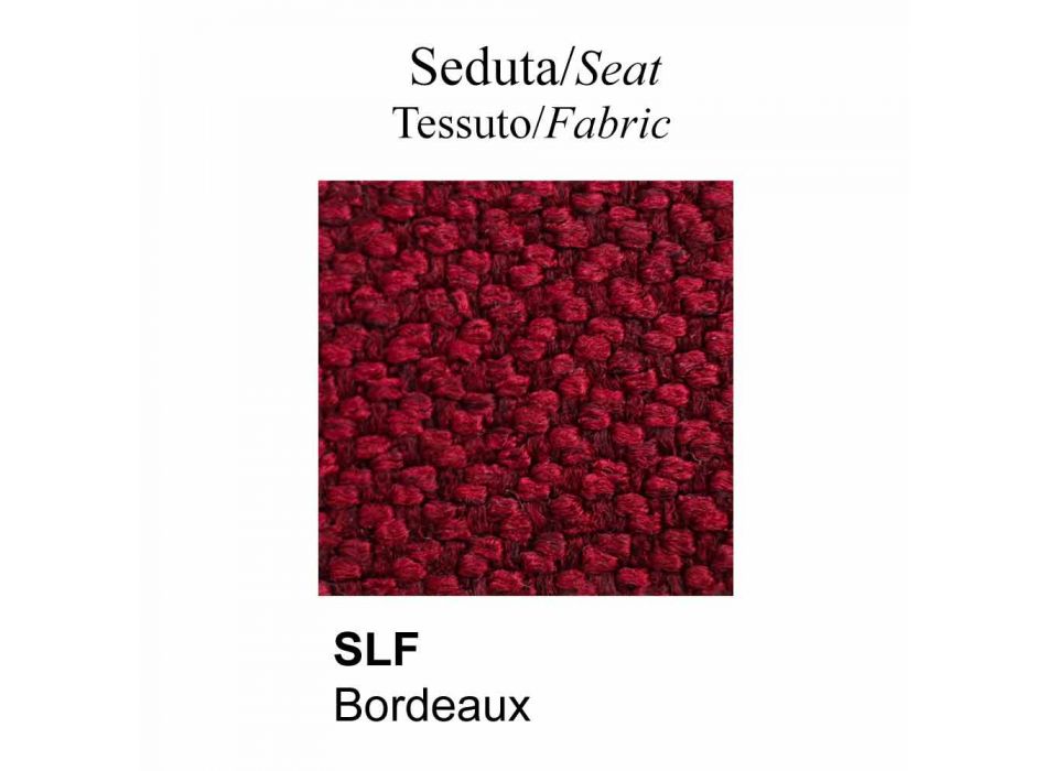 Fauteuil design avec assise et dossier en tissu fabriqué en Italie - Connubia Sixty Viadurini