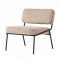 Fauteuil design avec assise et dossier en tissu fabriqué en Italie - Connubia Sixty