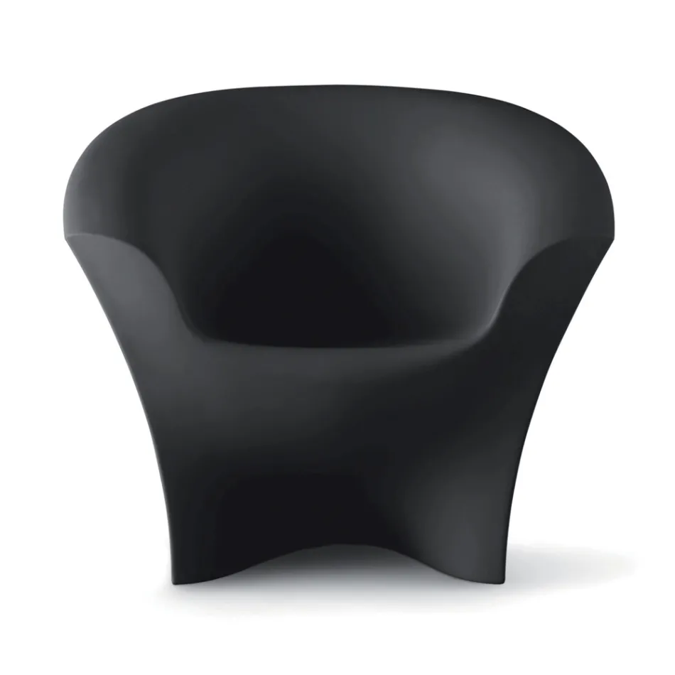 Fauteuil design d'extérieur en polyéthylène mat ou laqué fabriqué en Italie - Conda Viadurini