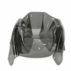 Fauteuil design moderne fumé Plexiglas Paris, made in Italy Viadurini