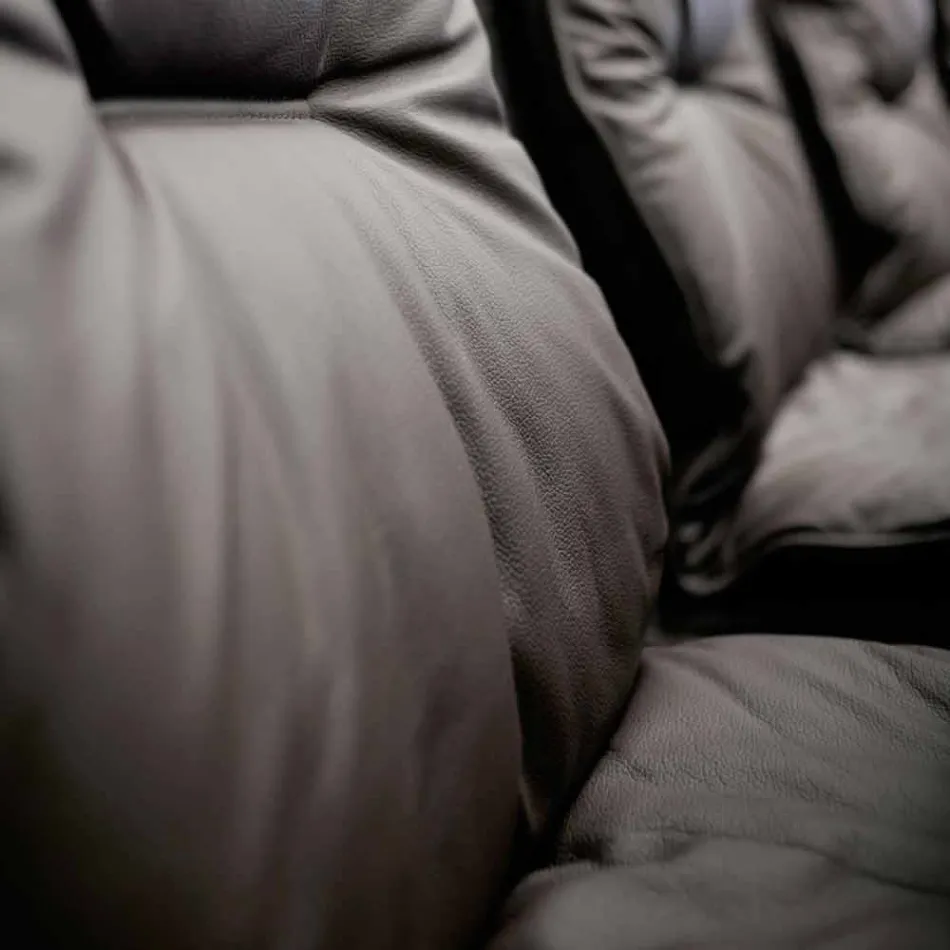 Fauteuil en similicuir design en Italie Gemma Viadurini