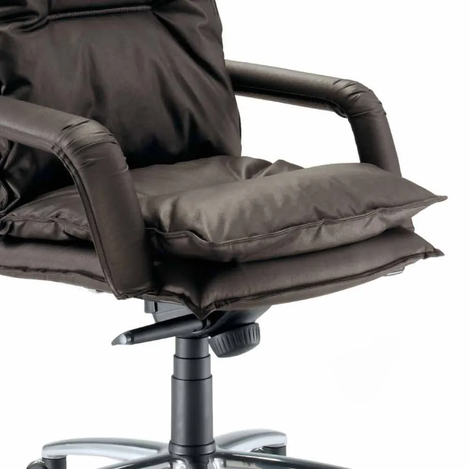 Fauteuil en similicuir design en Italie Gemma Viadurini