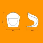 Fauteuil design intérieur ou extérieur en polyéthylène blanc - Petra by Myyour Viadurini