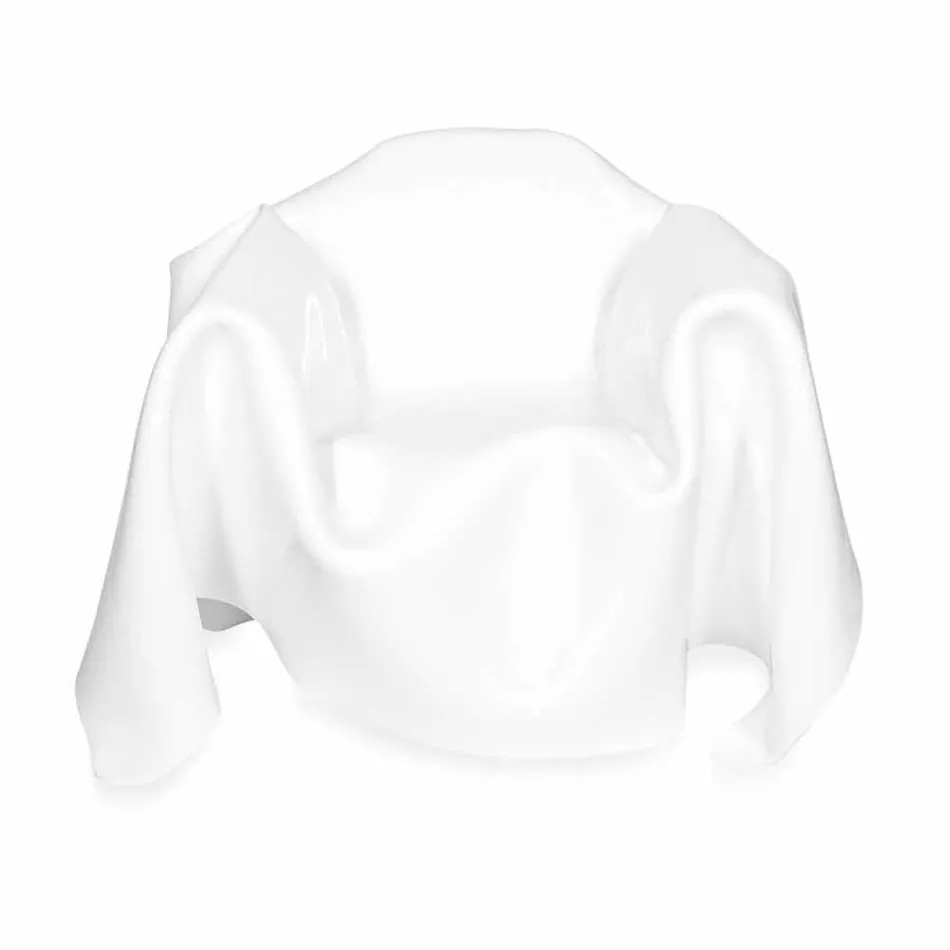 Fauteuil design moderne en plexi blanc Paris, made in Italy Viadurini