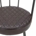 Fauteuil Design Style Industriel en Fer et Eco-cuir - Pinny Viadurini