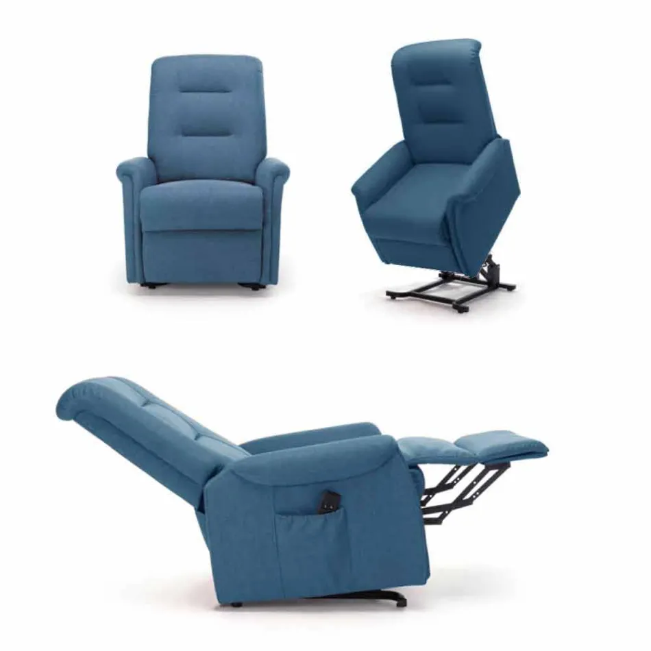 Fauteuil élévateur électrique Relax Lift avec 2 moteurs de luxe modernes - Victoire Viadurini