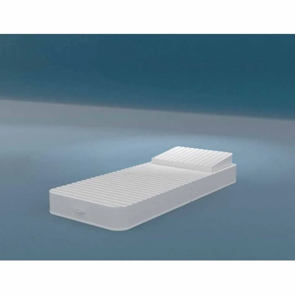 Fauteuil flottant Trona design blanc luxe, made in Italy Viadurini