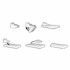 Fauteuil flottant Trona design blanc luxe, made in Italy Viadurini