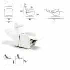 Fauteuil tournant 2 moteurs design moderne produit en italie Cassia Viadurini