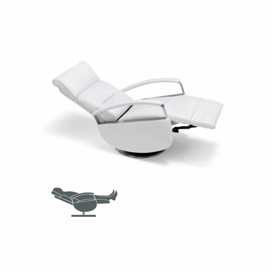 Fauteuil pivotant 2 moteurs de design moderne made in Italy Cassia Viadurini