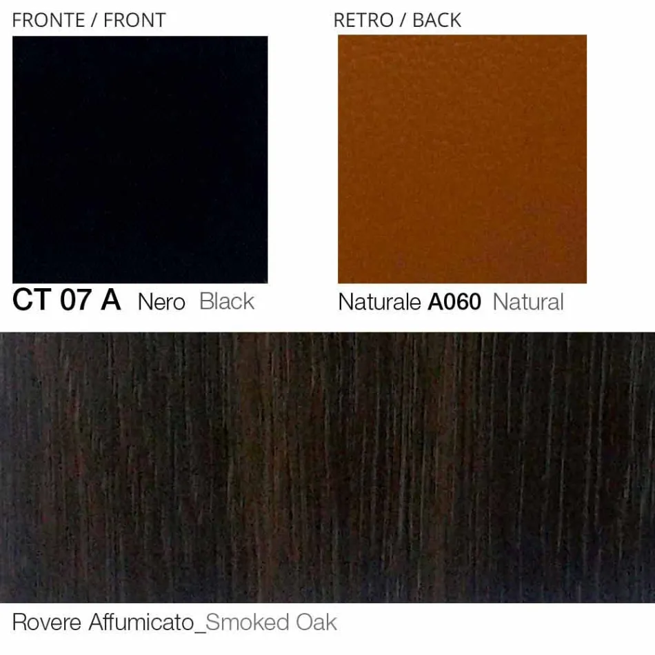 Fauteuil pivotant en cuir avec base en bois Made in Italy - Butterfly Viadurini