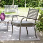 Fauteuil de jardin empilable en acier Made in Italy 2 pièces - Aberdeen Viadurini
