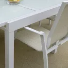 Chaise de jardin empilable en textilène et aluminium - Foglio Viadurini