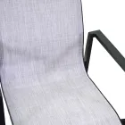 Chaise de jardin empilable en textilène et aluminium - Foglio Viadurini