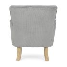 Fauteuil Pin et Assise Effet Velours Coste 4 Finitions - Molly Viadurini