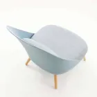 Fauteuil en bois, tissu et polypropylène moderne fabriqué en Italie Pérouse Viadurini