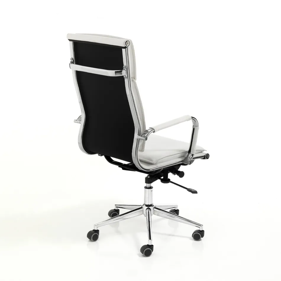 Fauteuil en cuir synthétique en 3 finitions différentes - Néon Viadurini