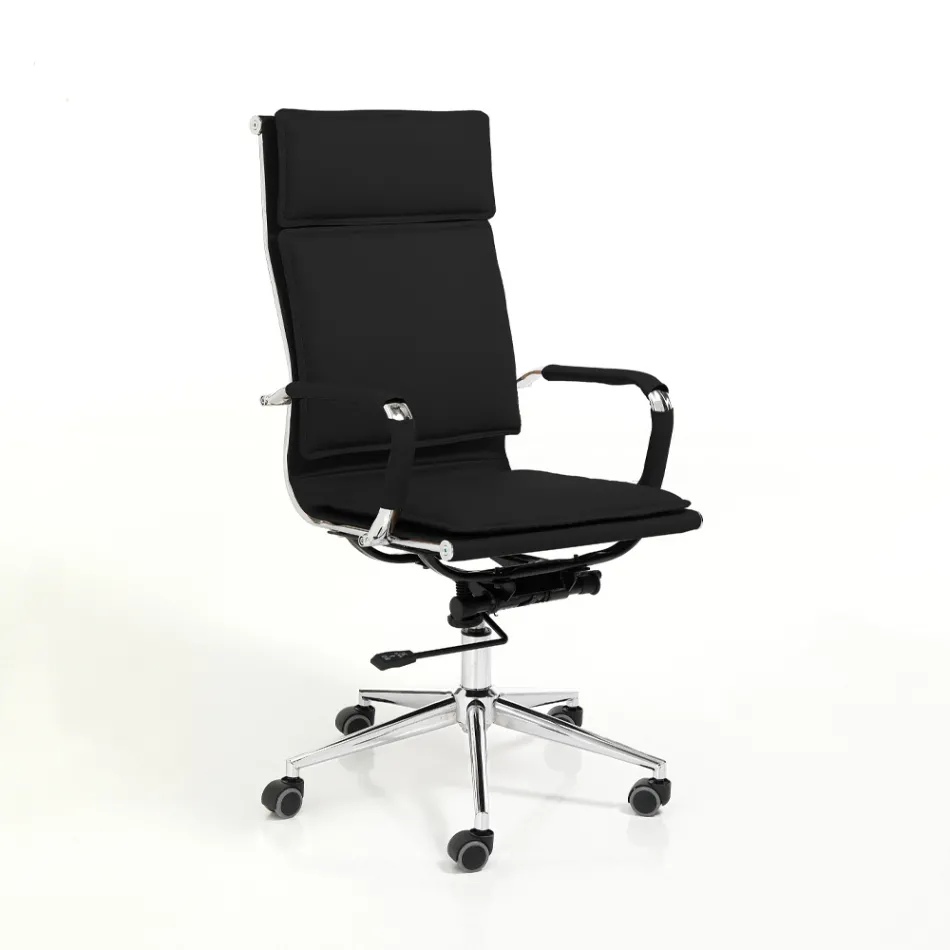 Fauteuil en cuir synthétique en 3 finitions différentes - Néon Viadurini