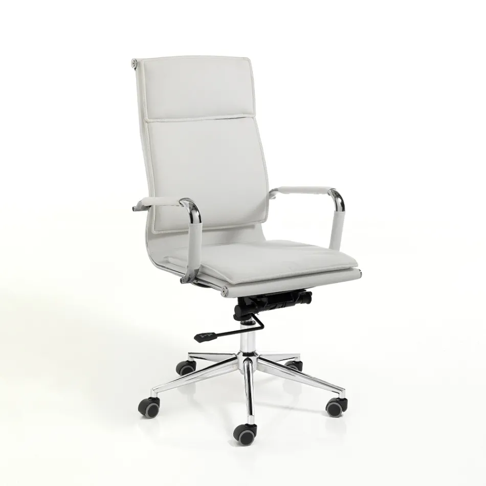 Fauteuil en cuir synthétique en 3 finitions différentes - Néon Viadurini