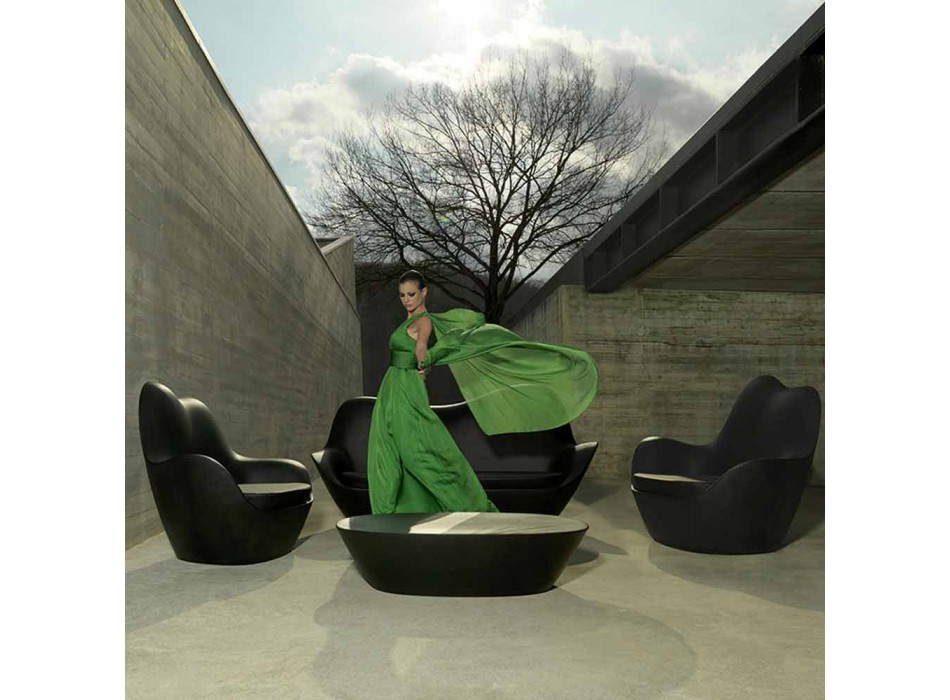 Fauteuil d'extérieur en polyéthylène Sabinas de Vondom, design moderne Viadurini