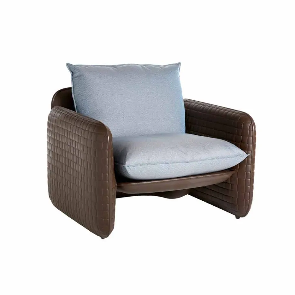 Fauteuil lounge avec coussins imperméables, pour extérieur - Mara Slide Viadurini