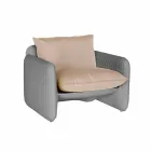 Fauteuil lounge avec coussins imperméables, pour extérieur - Mara Slide Viadurini
