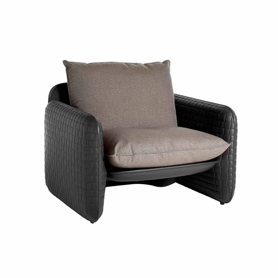 Fauteuil lounge avec coussins imperméables, pour extérieur - Mara Slide Viadurini
