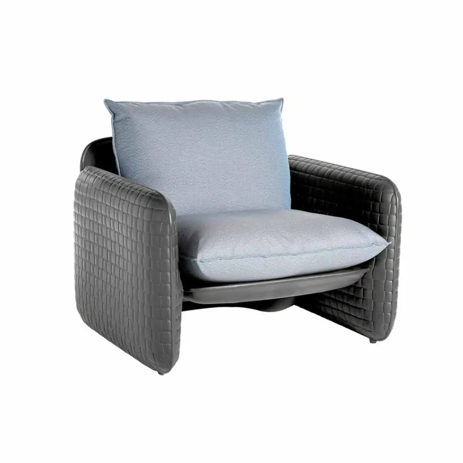 Fauteuil lounge avec coussins imperméables, pour extérieur - Mara Slide Viadurini