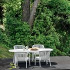 Fauteuil lounge de jardin rembourré en tissu et aluminium - Smart by Varaschin Viadurini