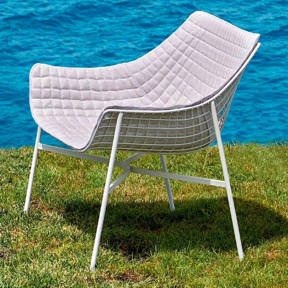 Fauteuil de jardin Varaschin Summer Modern en acier Viadurini
