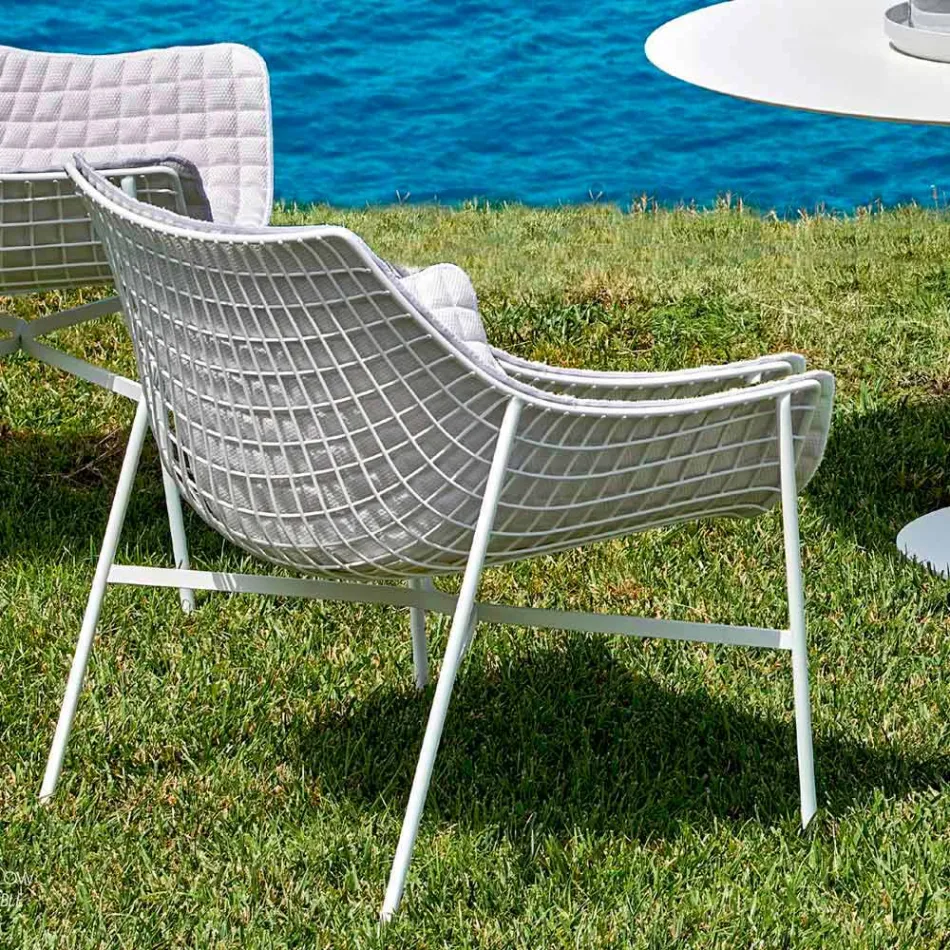 Fauteuil de jardin Varaschin Summer Modern en acier Viadurini
