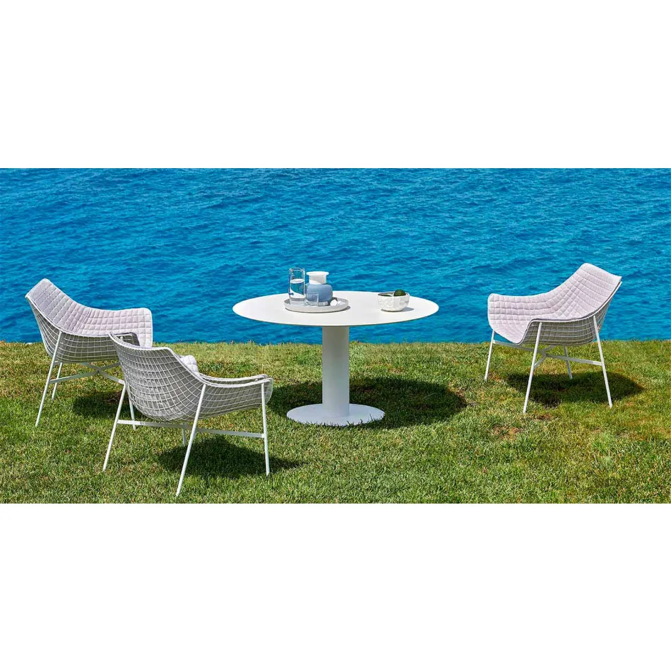 Fauteuil de jardin Varaschin Summer Modern en acier Viadurini