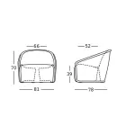 Fauteuil d'extérieur lumineux en polyéthylène avec LED Made in Italy - Juillet Viadurini