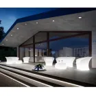 Fauteuil d'extérieur lumineux en polyéthylène avec lumière LED fabriqué en Italie - Conda Viadurini