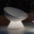 Fauteuil d'extérieur lumineux en polyéthylène avec éclairage LED Made in Italy - Desmond