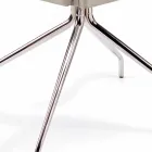 Fauteuil fabriqué en Italie recouvert de cuir Niles, design moderne Viadurini