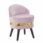 Mini Fauteuil Coloré de Design Moderne en Bois et Tissu - Koah Viadurini