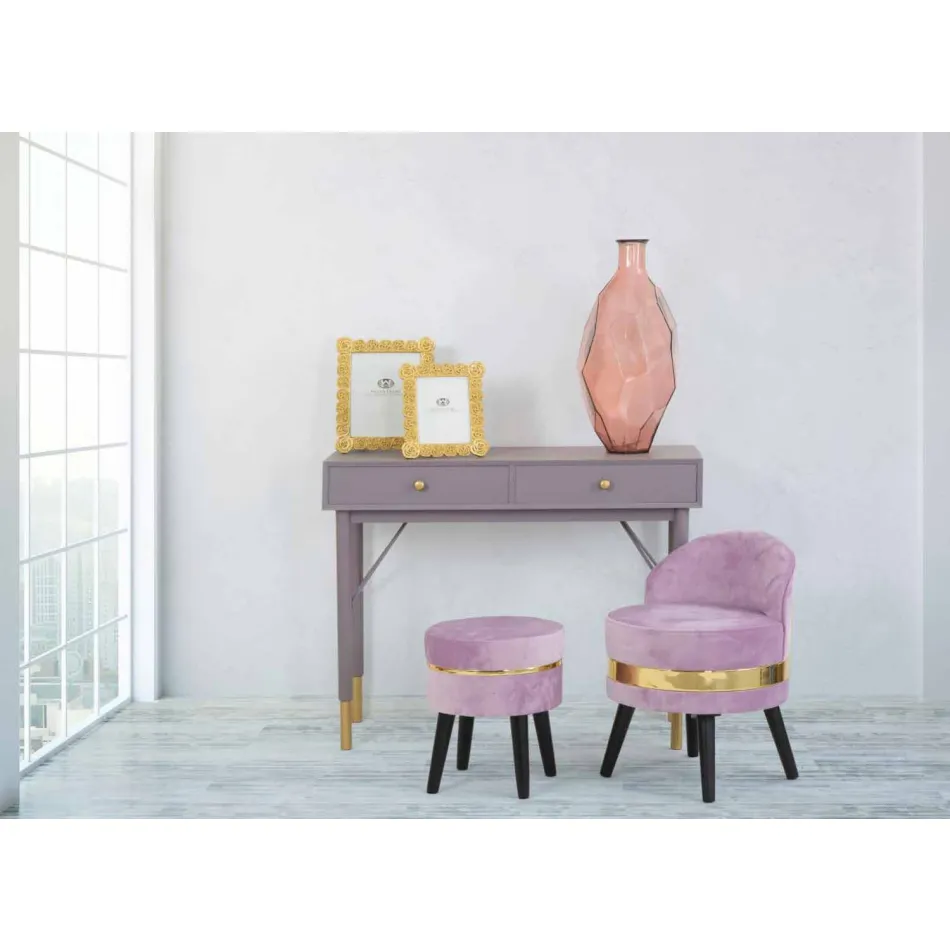 Mini Fauteuil Coloré de Design Moderne en Bois et Tissu - Koah Viadurini