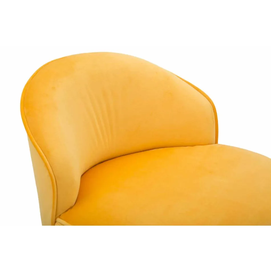 Mini Fauteuil Coloré de Design Moderne en Bois et Tissu - Koah Viadurini