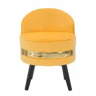 Mini Fauteuil Coloré de Design Moderne en Bois et Tissu - Koah Viadurini